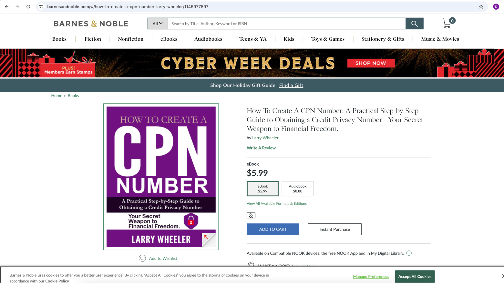 A CPN Guide for sale on Barnes & Noble's website