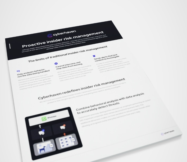 Learn about proactive insider risk management