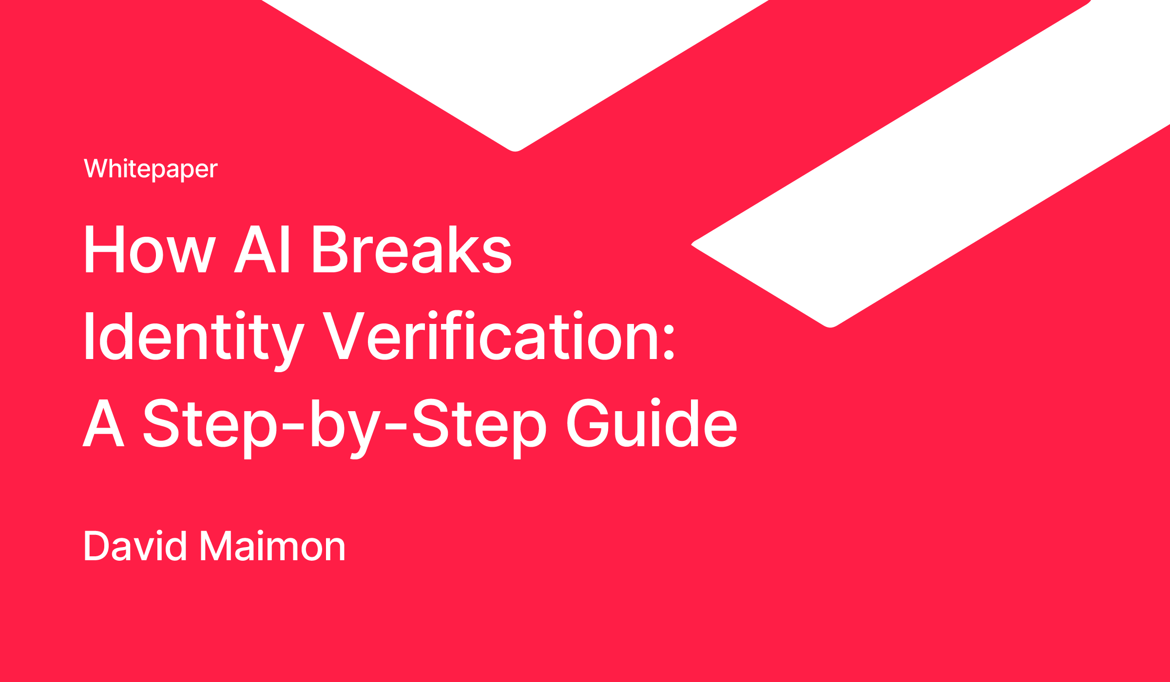 How AI Breaks Identity Verification