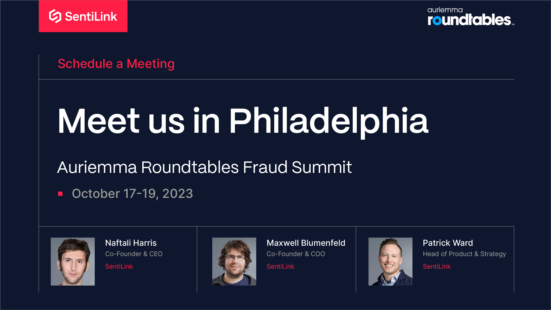 Meet us in Philadelphia at Auriemma Roundtables Fraud Summit