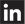 linkedin black logo