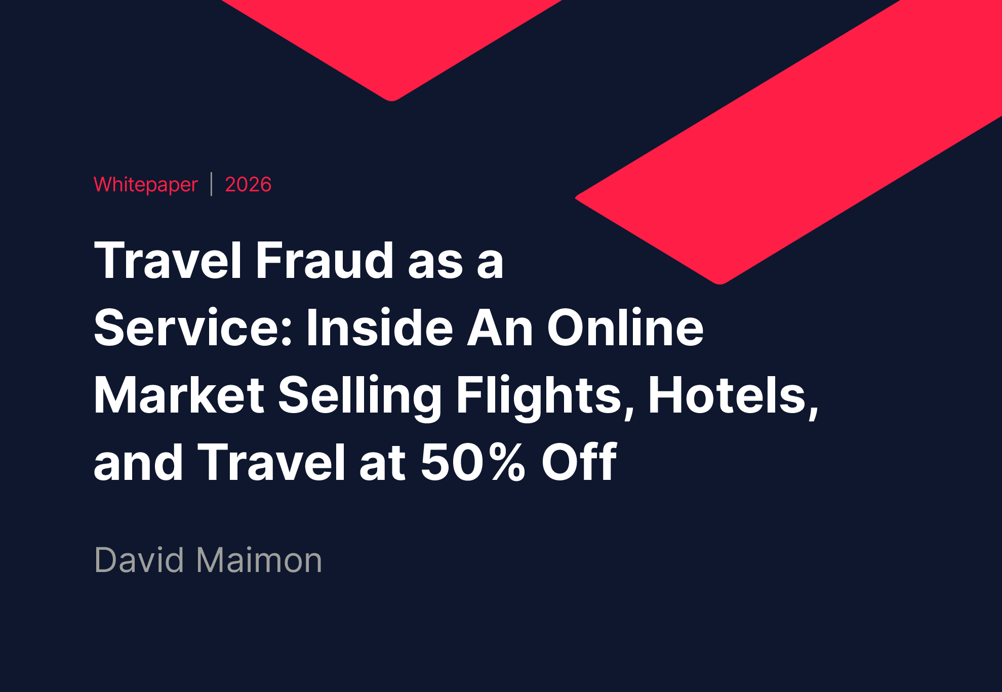 Travel Fraud as a Service